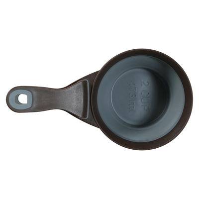 Zolux voerschep 2 in 1 schep / afsluitklem silicone grijs (22X12X4 CM) - Afbeelding 2