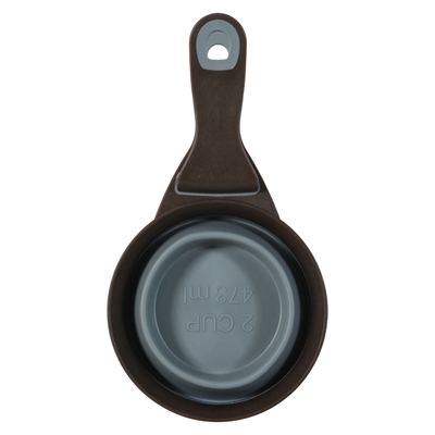 Zolux voerschep 2 in 1 schep / afsluitklem silicone grijs (22X12X4 CM) - Afbeelding 3