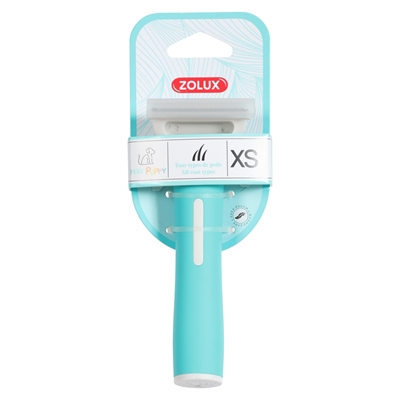 Zolux anah carding super brush puppy blauw / wit (5X5,5X14,5 CM) - Afbeelding 2