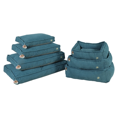 Zolux hondenmamd toscane hoekig gerecyclede vulling blauw (95X76X29 CM) - Afbeelding 5