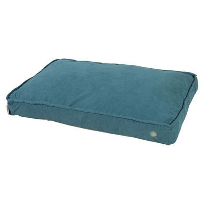 Zolux hondenkussen toscane hoekig gerecyclede vulling blauw (129X79X24 CM) - Afbeelding 2