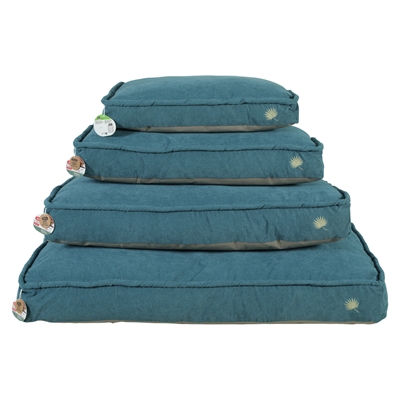 Zolux hondenkussen toscane hoekig gerecyclede vulling blauw (129X79X24 CM) - Afbeelding 3