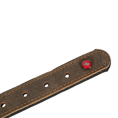 Zolux expert halsband hond premium leer / neopreen bruin (80X3 CM) - Afbeelding 5
