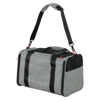 Zolux reismand hond / kat uitbreidbaar maximaal 8 kg grijs / zwart ( L 58X49X29 CM <8KG) - Afbeelding 2