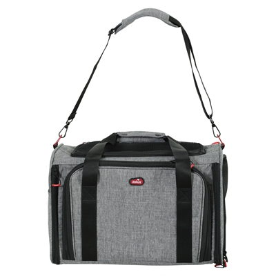 Zolux reismand hond / kat uitbreidbaar maximaal 8 kg grijs / zwart ( L 58X49X29 CM <8KG) - Afbeelding 3