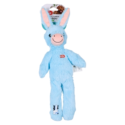 Zolux furry farm ezel hassan pluche met touw blauw (38X21X6 CM) - Afbeelding 2