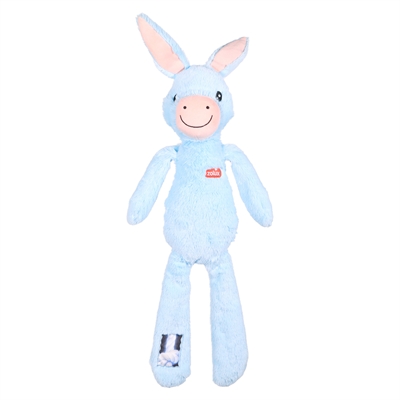 Zolux furry farm ezel hassan pluche met touw blauw (69X23X9,5 CM)