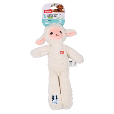Zolux furry farm schaap lenny pluche met touw wit (32X21X5,5 CM) - Afbeelding 2