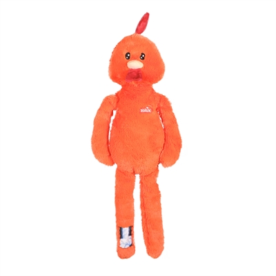 Zolux furry farm haan brock pluche met touw oranje (67X24X11 CM)