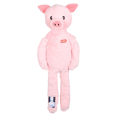Zolux furry farm varken jason pluche met touw roze (60X23,5X9 CM)