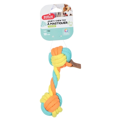 Zolux flostouw twist dumbell meerkleurig (19,5X9X6 CM) - Afbeelding 2