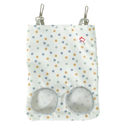 Zolux hooizak cosy gestipt wit (29X19 CM)