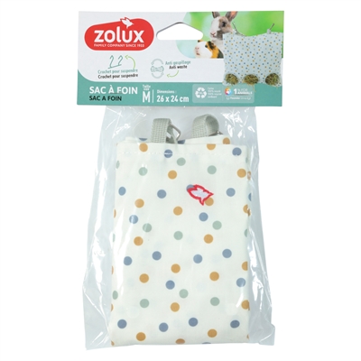 Zolux hooizak cosy gestipt wit (29X27 CM) - Afbeelding 2