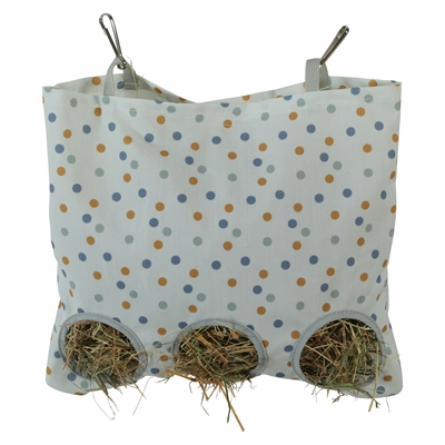Zolux hooizak cosy gestipt wit (29X27 CM) - Afbeelding 3