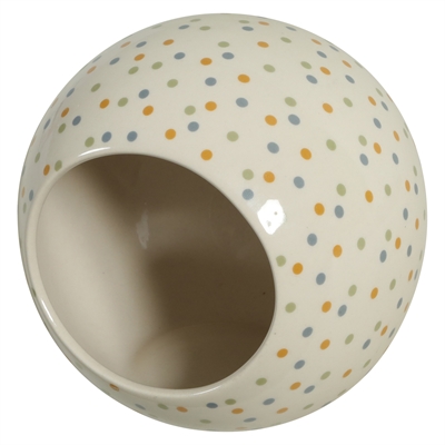 Zolux hamsterhuis keramiek gestipt (11,5X10X11,5 CM) - Afbeelding 2