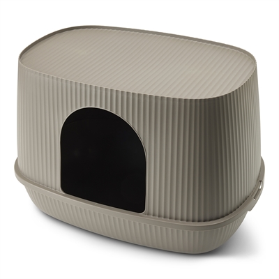 Savic kattenbak moona warm grijs (57X39X39 CM) - Afbeelding 3