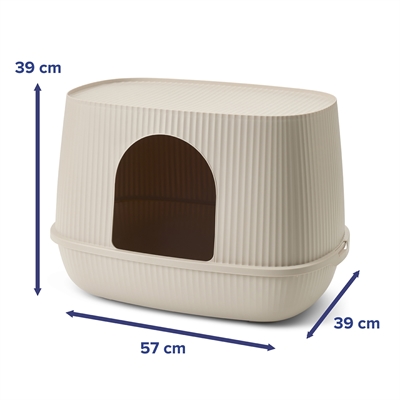Savic kattenbak moona mokka (57X39X39 CM) - Afbeelding 5