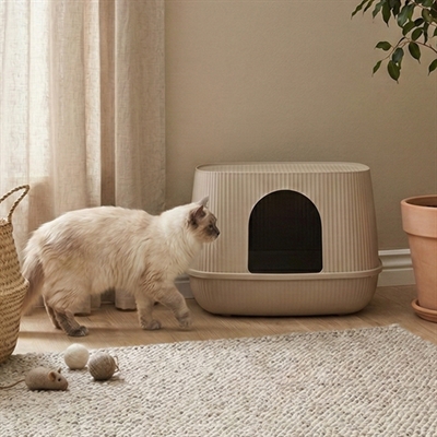 Savic kattenbak moona mokka (57X39X39 CM) - Afbeelding 6