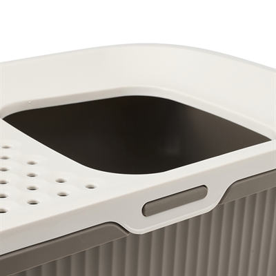 Savic kattenbak ease-in wit / mokka (58X39X39 CM) - Afbeelding 3