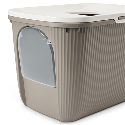 Savic kattenbak ease-in wit / mokka (58X39X39 CM) - Afbeelding 4
