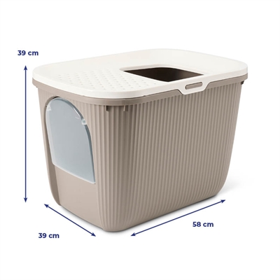 Savic kattenbak ease-in wit / mokka (58X39X39 CM) - Afbeelding 11