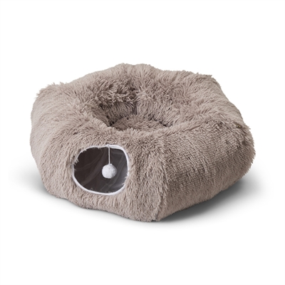 Savic snuggle tunnel / kattenmand warm grijs (85X85X26,5 CM) - Afbeelding 2
