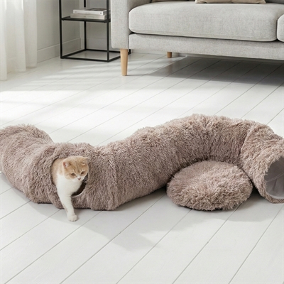 Savic snuggle tunnel / kattenmand warm grijs (85X85X26,5 CM) - Afbeelding 9