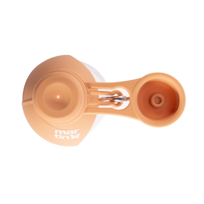 Martin drinkfles met silicone drinkbak oranje (500 ML) - Afbeelding 2