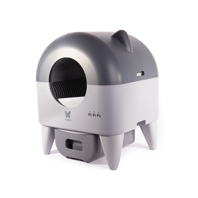 Martin automatische kattenbak met verlichting grijs / antraciet (55X50X66 CM) - Afbeelding 2