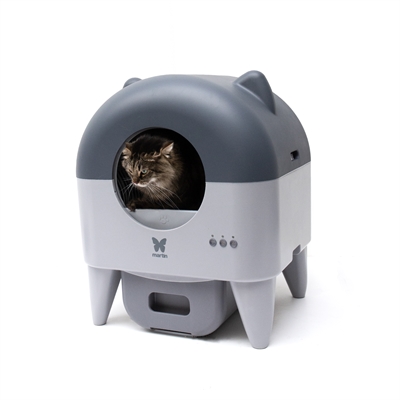 Martin automatische kattenbak met verlichting grijs / antraciet (55X50X66 CM) - Afbeelding 9